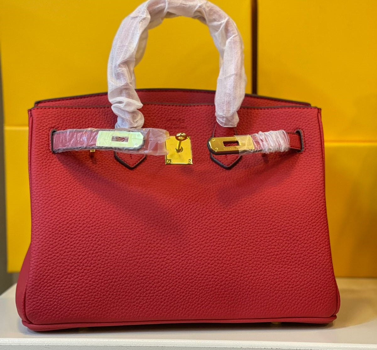 HERMÈS - BIRKIN  RED 30CM