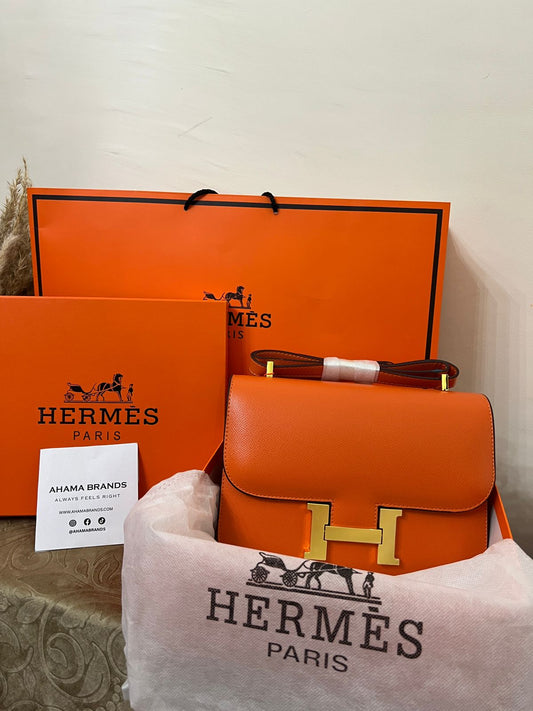 Hermès  Constance Orange - GOLD bag